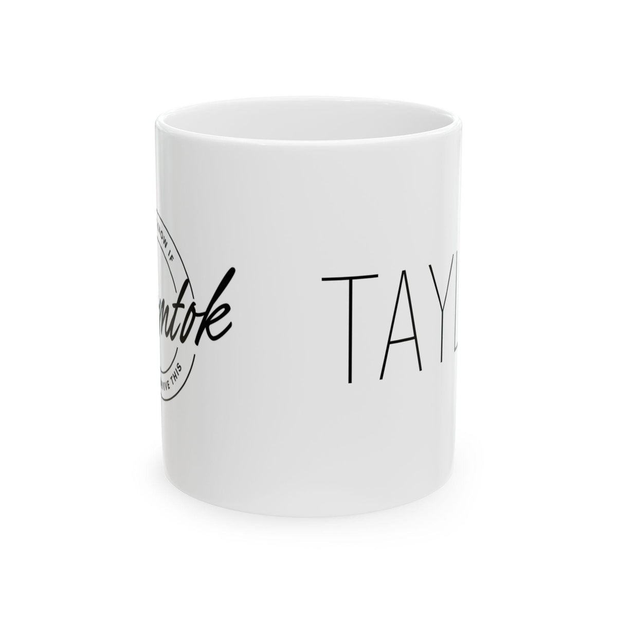 Personalized Momtok Ceramic Mug, Custom Gift for Coffee Lovers, Birthday Present, Unique Design, Kitchen Decor, Tea Drinkers