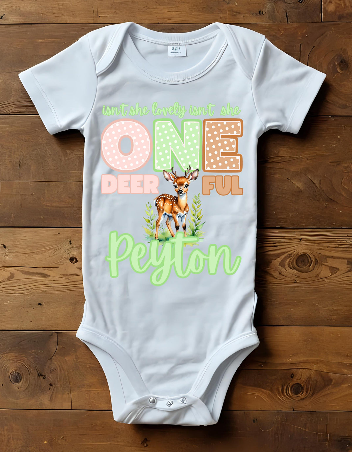 Isn't She Lovely, Isn't She OneDeerFul - Mr. OneDeerFul - Custom Birthday Tee & Onesie - 1st Birthday - Wonderful Shirt - Custom Name Shirt