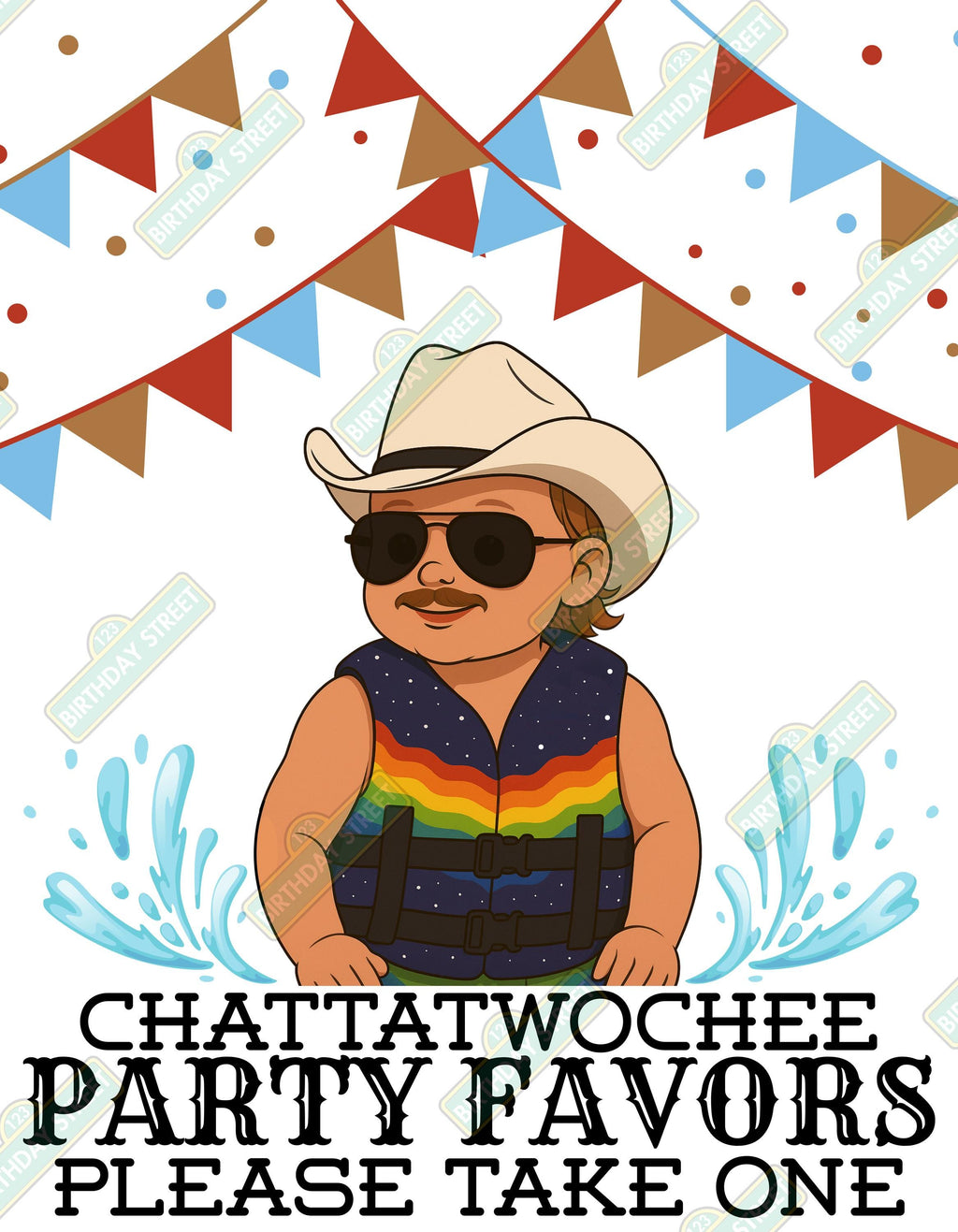 Chattatwochee Food & Beverage Signs – Country Birthday Party Decor – Way Down Yonder 2nd Birthday Party Signs – Printable Digital Download