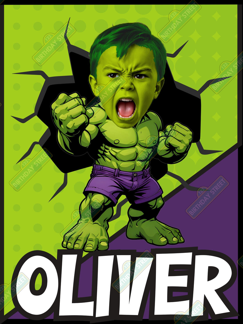 Custom Superhero Poster - Custom Picture Poster - Custom Photo Poster - Custom Name and Age - 40"x 30" Semi Gloss Poster or Digital Download