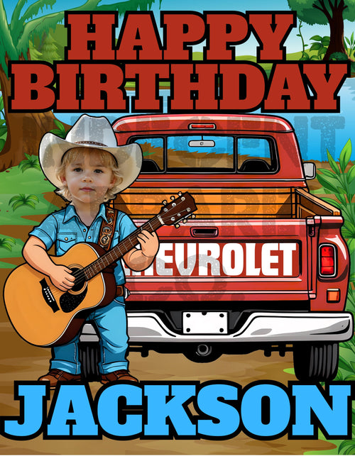 ChattaTWOchee Birthday Poster – Country 2nd Birthday Party Sign – Custom Name & Age – 30x40 Welcome Sign – Digital or Printed