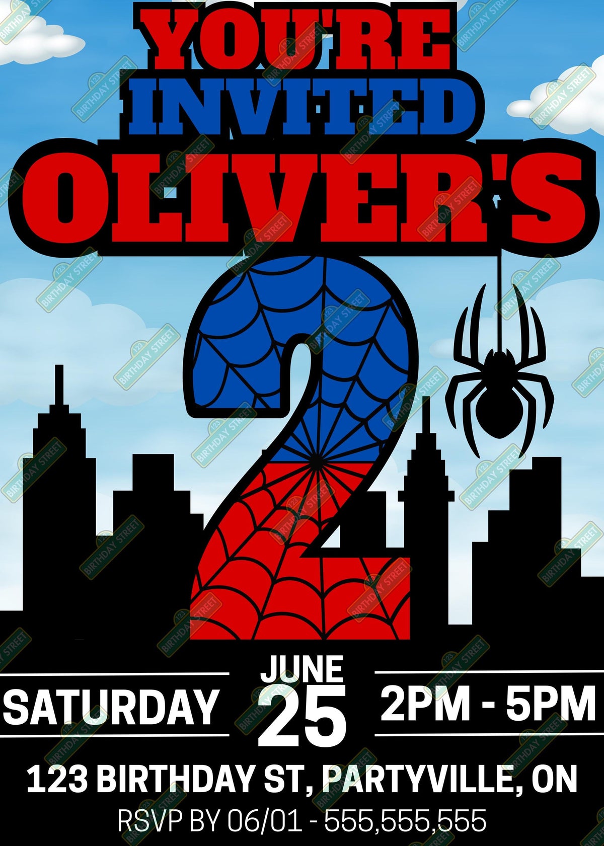 Superhero Birthday Invitation - Superhero Invite - Custom Superhero Invite - Custom Name and Age Invite - Digital File - Printable