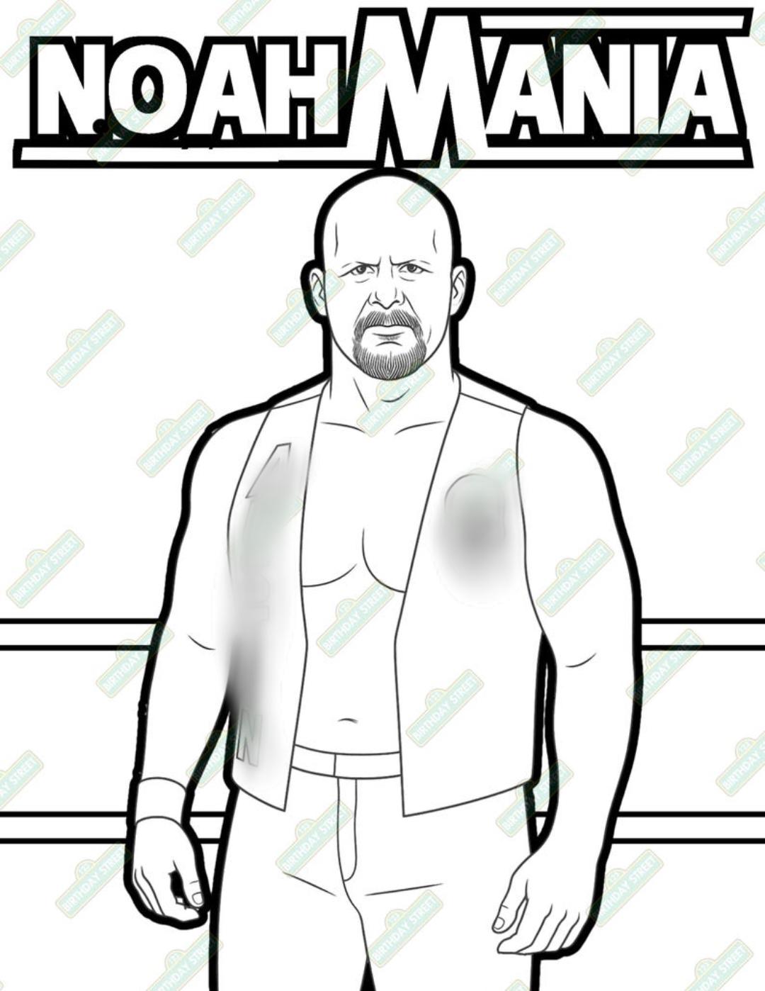 Custom Wrestling Coloring Book – 20 Page Kids Wrestling Coloring Pages – Personalized Name Wrestling Activity Book – Digital Download
