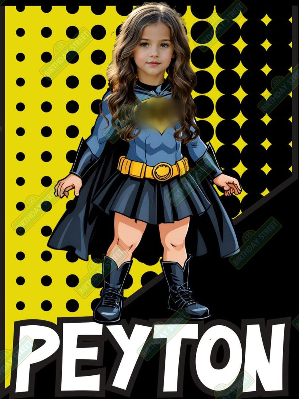 Custom Superhero Poster - Custom Picture Poster - Custom Photo Poster - Custom Name and Age - 40"x 30" Semi Gloss Poster or Digital Download