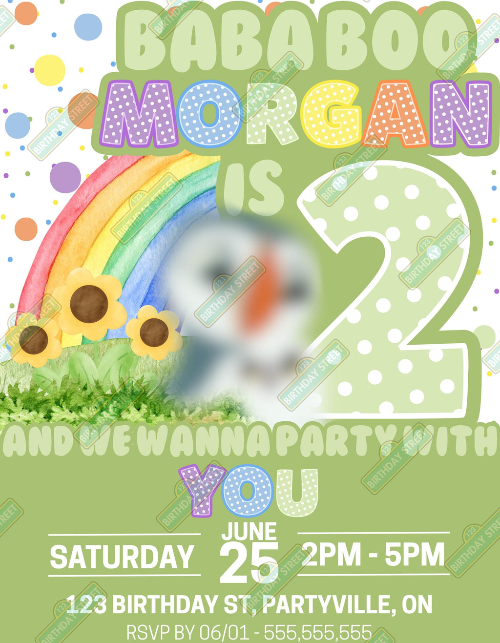 Custom Puffin Birthday Invite - Puffin Birthday Invitation - Custom 1st 2nd 3rd Birthday Invite - Animal Invite - Digital - Printable