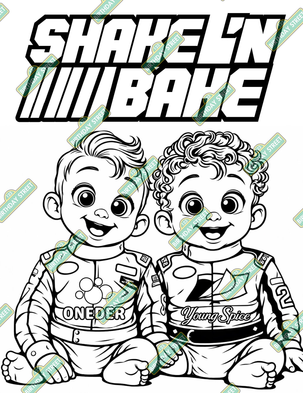 If You Ain't First Your Last Coloring Pages - 8 Pages - Digital Coloring Book - 1st Birthday Racing Coloring Book - Digital - Printable