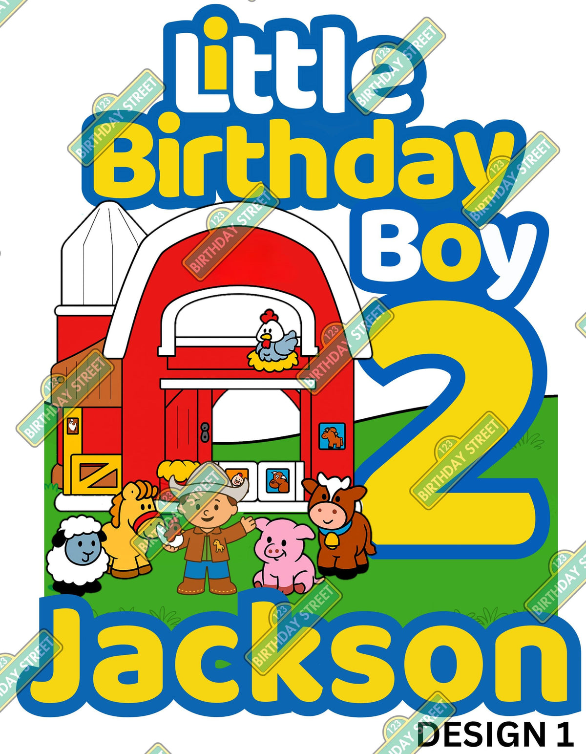 Little Birthday Boy or Girl Custom Digital File PNG - Vintage Toy Digital File - Custom Name & Age File - Digital File
