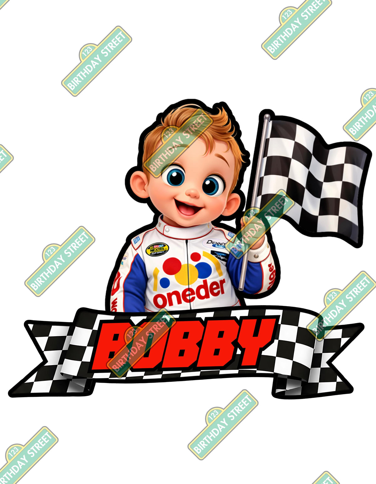 If You Ain't First Your Last Cake Topper - Custom 1st Birthday Cake Topper - Racing Cake Topper - Digital Download - Printable