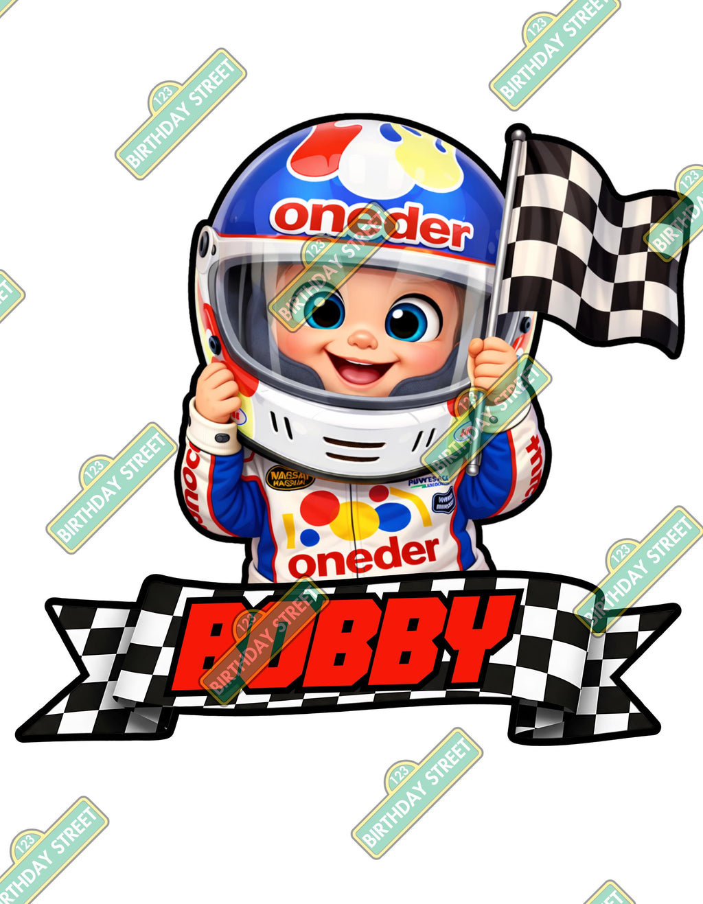 If You Ain't First Your Last Cake Topper - Custom 1st Birthday Cake Topper - Racing Cake Topper - Digital Download - Printable