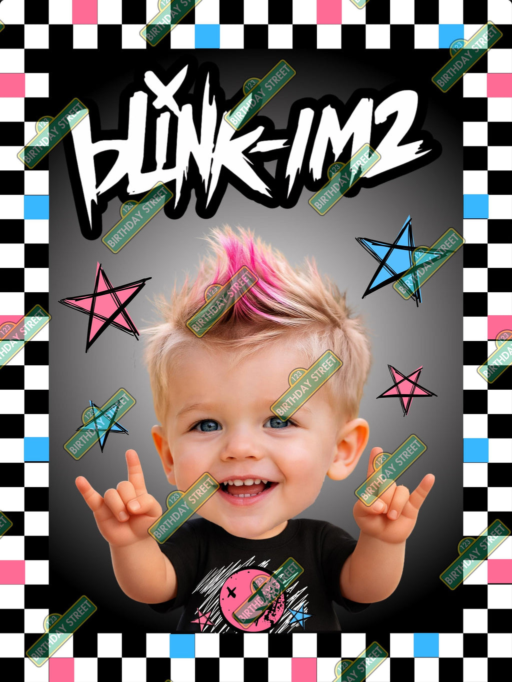 Blink-IM2 Custom Birthday Poster - Blink I'm 2 Custom Birthday Poster - 2nd Birthday Poster - 30" x 40" Semi- Gloss Poster or Digital Print