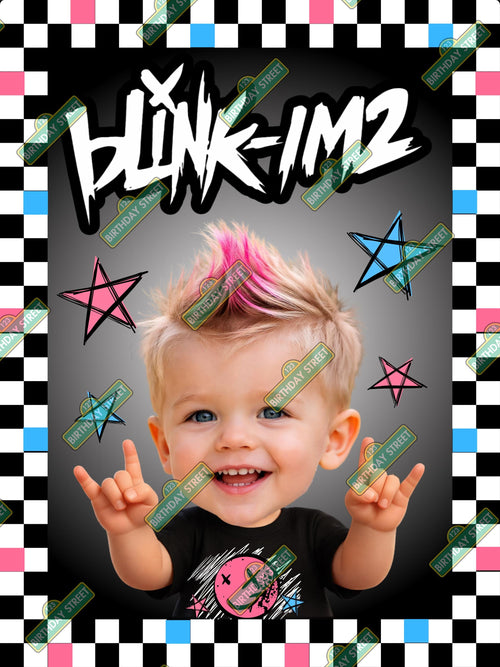 Blink-IM2 Custom Birthday Poster - Blink I'm 2 Custom Birthday Poster - 2nd Birthday Poster - 30" x 40" Semi- Gloss Poster or Digital Print