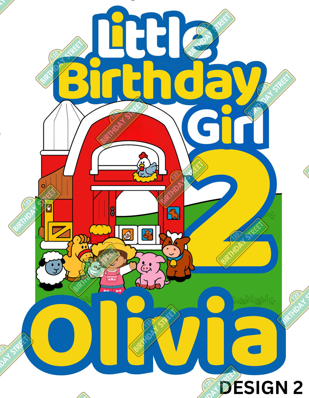 Little Birthday Boy or Girl Custom Digital File PNG - Vintage Toy Digital File - Custom Name & Age File - Digital File