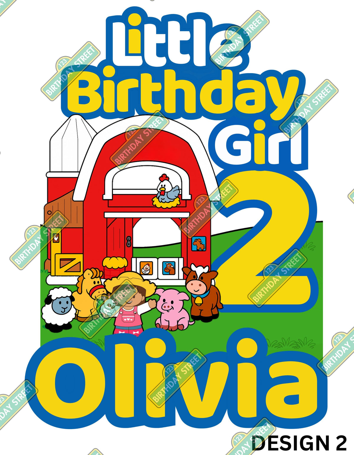 Little Birthday Boy or Girl Custom Digital File PNG - Vintage Toy Digital File - Custom Name & Age File - Digital File