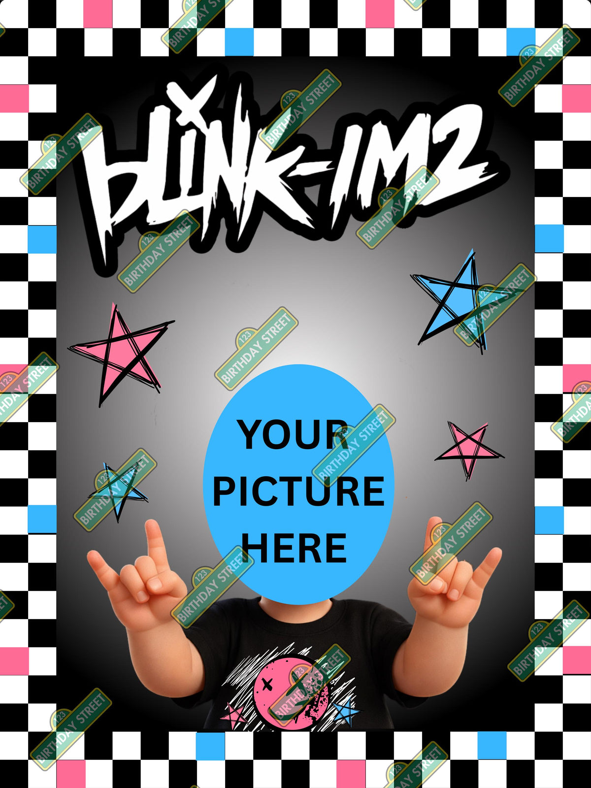 Blink-IM2 Custom Birthday Poster - Blink I'm 2 Custom Birthday Poster - 2nd Birthday Poster - 30" x 40" Semi- Gloss Poster or Digital Print