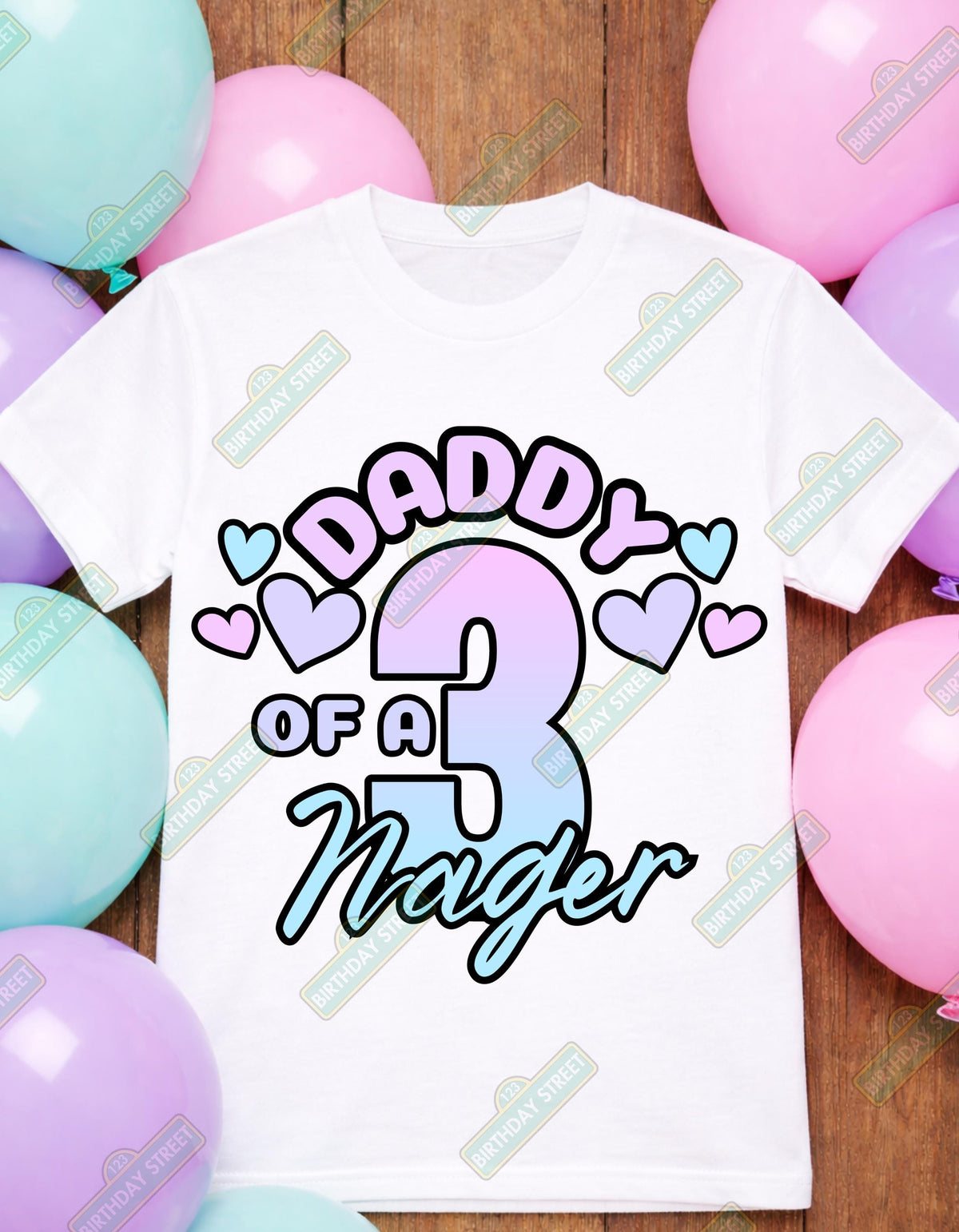 Threenager Girl Birthday Shirt – 3rd Birthday Shirt – Funny Three Year Old Birthday Tee – Custom Name Age Kids Birthday Shirt