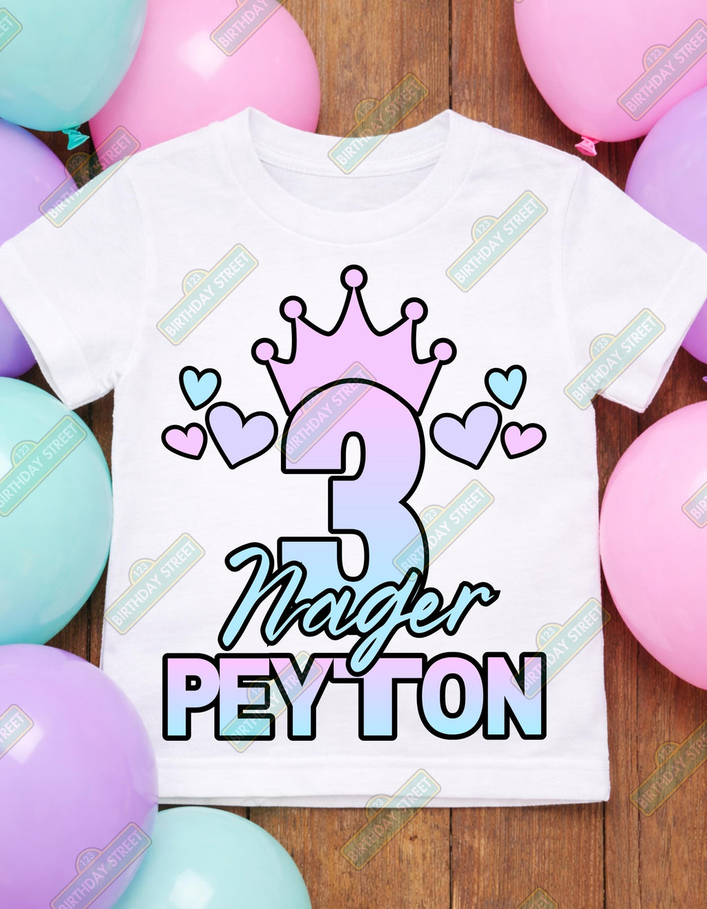Threenager Girl Birthday Shirt – 3rd Birthday Shirt – Funny Three Year Old Birthday Tee – Custom Name Age Kids Birthday Shirt