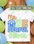 Custom Mr. ONEderful Tee/Onesie - Wonderful Shirt - Custom Name Shirt - 1st Birthday Shirt - Boy Birthday Shirt - Fun Birthday Shirt