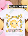 First Trip Around the Sun Custom First Birthday Tee - 1st Birthday Shirt - Space Birthday Shirt - Sun Birthday Shirt - Custom Name Birthday
