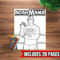 Custom Wrestling Coloring Book – 20 Page Kids Wrestling Coloring Pages – Personalized Name Wrestling Activity Book – Digital Download
