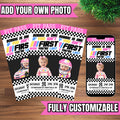 If You Ain't First Your Last Custom Girl Birthday Invite - Pit Pass - First Birthday Invitation - 1st Birthday Invite - Digital - Printable