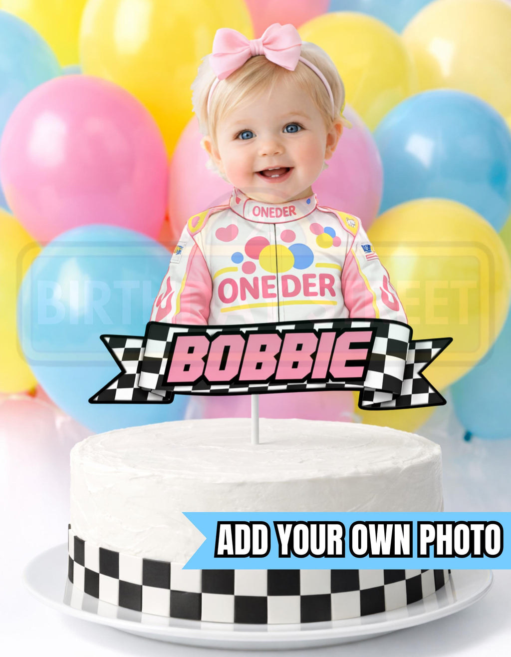 If You Ain't First Your Last Photo Cake Topper - Custom 1st Birthday Cake Topper - Custom Photo Cake Topper - Digital Download - Printable
