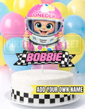 If You Ain't First Your Last Girl Cake Topper - Custom 1st Birthday Cake Topper - Racing Cake Topper - Digital Download - Printable
