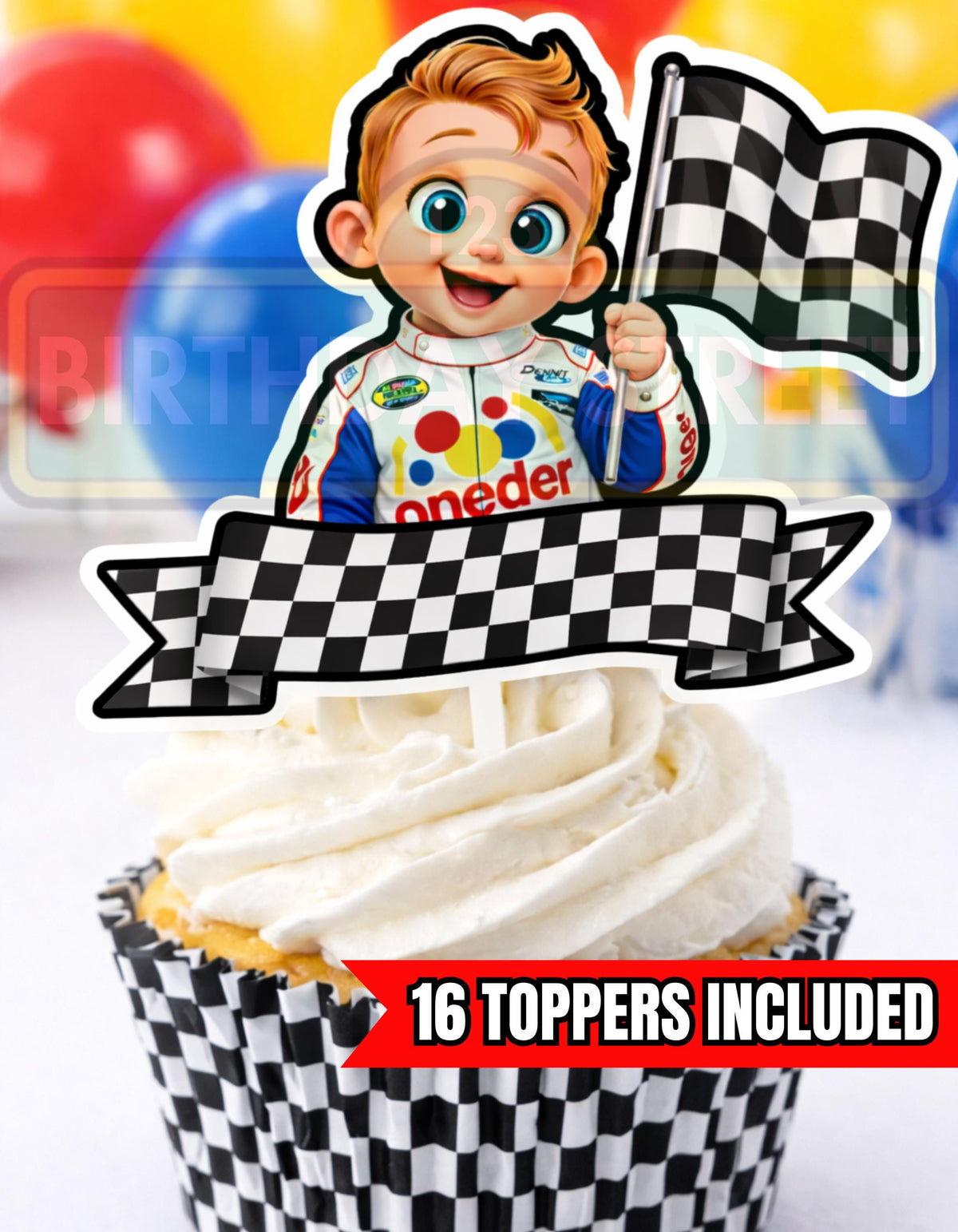 If You Ain't First Your Last Cupcake Toppers - 1st Birthday Cupcake Topper - Custom Cupcake Topper - Digital - Printable