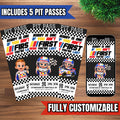 If You Ain't First Your Last Custom Birthday Invite - Pit Pass - First Birthday Invitation - 1st Birthday Invite - Digital - Printable