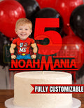 Custom Wrestling Cake Topper – Personalized Name & Age – Wrestling Birthday Party Decoration – Printable Digital Cake Topper