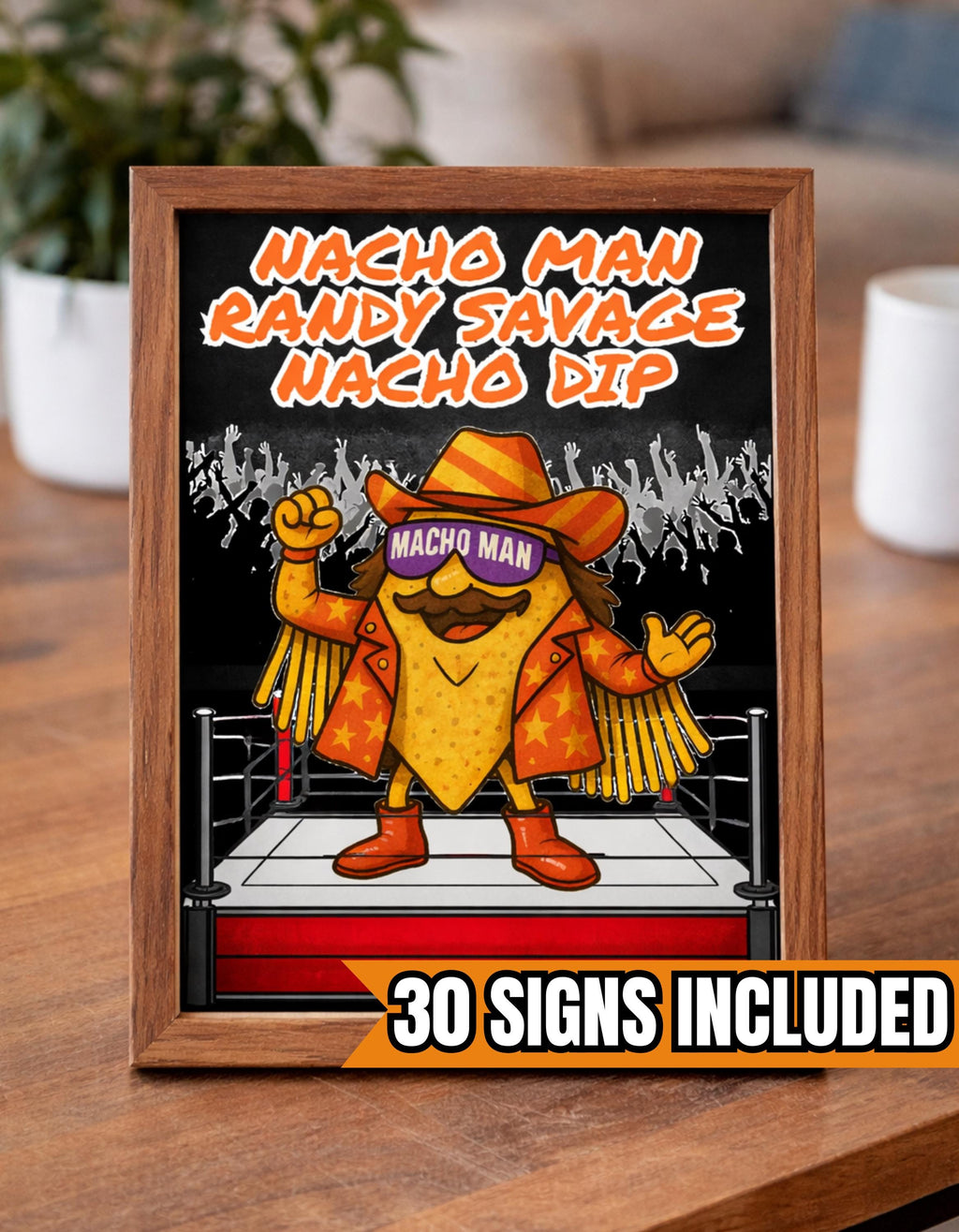 Wrestling Food & Beverage Signs – Wrestling Birthday Party Decor – Concessions Table Signs – 30 Signs - Printable Digital Download