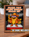 Wrestling Food & Beverage Signs – Wrestling Birthday Party Decor – Concessions Table Signs – 30 Signs - Printable Digital Download