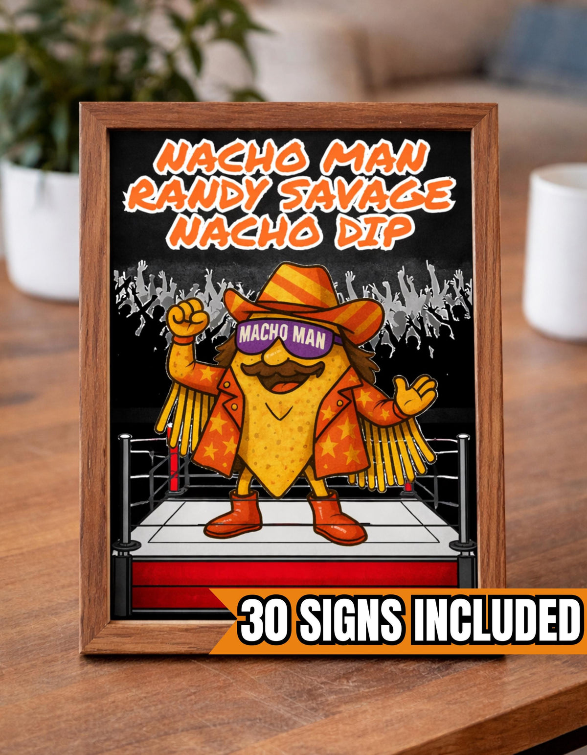 Wrestling Food & Beverage Signs – Wrestling Birthday Party Decor – Concessions Table Signs – 30 Signs - Printable Digital Download