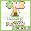Custom Winnie-The-Pooh Digital File PNG - First Birthday File - 1st Birthday File - Custom Name File - Digital File