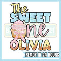 The Sweet One Custom Birthday Digital File PNG - Donut File - Berry File - Cupcake File - Ice Cream File - 1st Birthday File - Digital File
