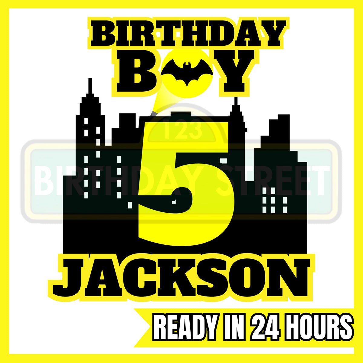 Custom Superhero Birthday Tee PNG File - Custom Superhero Shirt File - Custom Name and Age File - Digital
