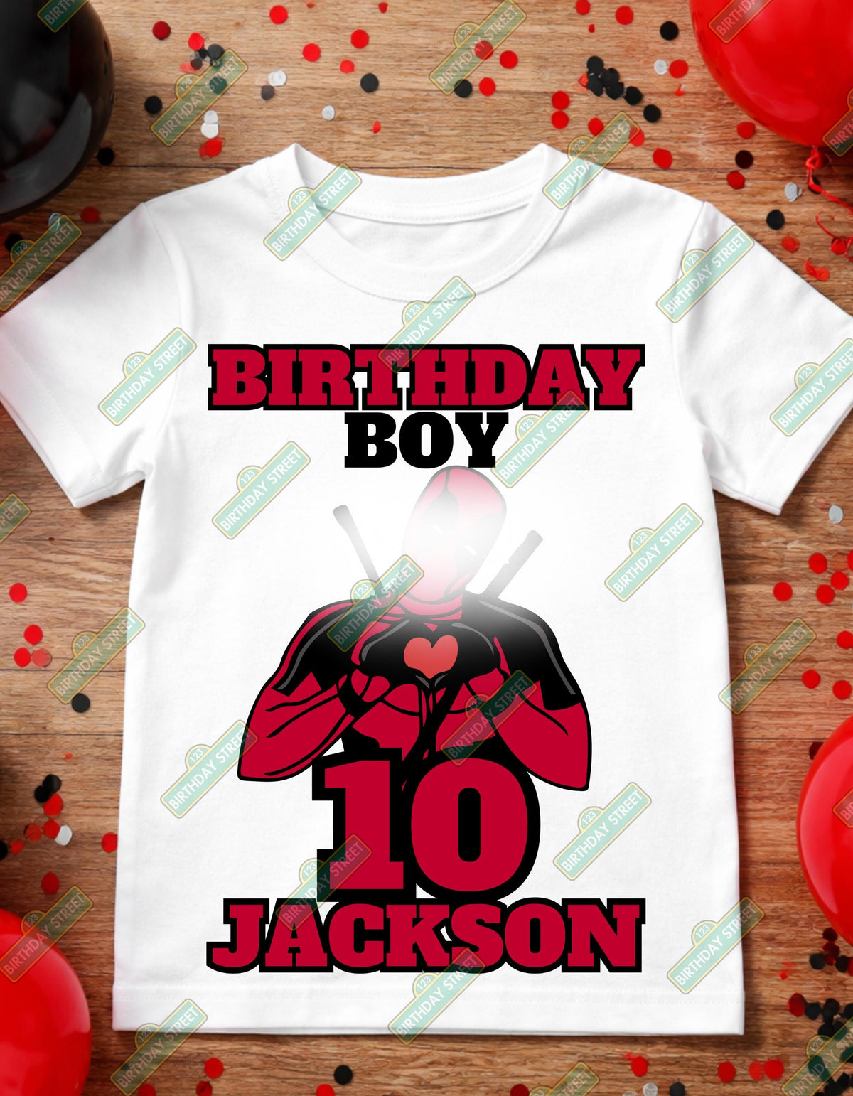 Custom Superhero Birthday Tee File - Custom Superhero Shirt File - Custom Name and Age File - Digital