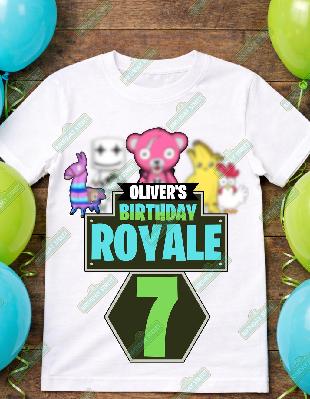 Custom Video Game Birthday Digital File PNG - Custom Name & Age File - Custom Battle Royale Birthday File - Digital File