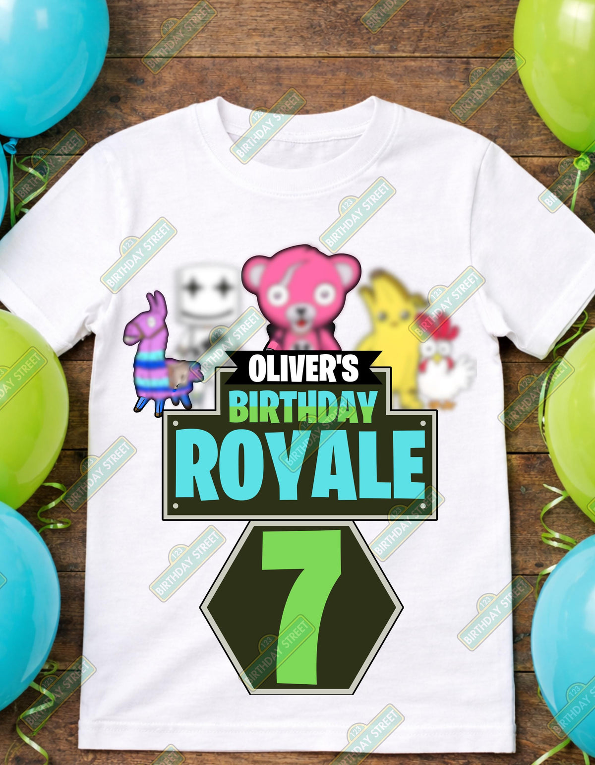 Custom Video Game Birthday Digital File PNG - Custom Name & Age File - Custom Battle Royale Birthday File - Digital File
