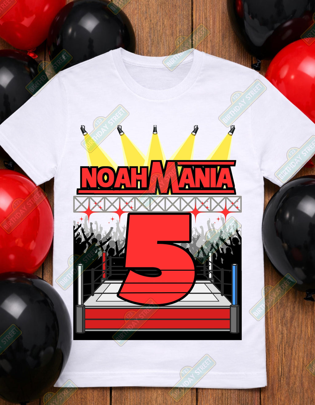 Custom Wrestling Birthday Design File