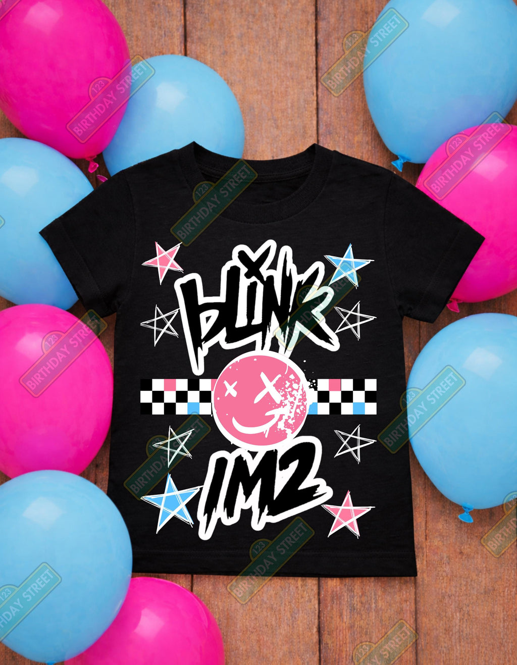 Blink-IM2 Inspired Birthday Shirt – Custom Name Tee – Pop Punk Birthday Shirt – 2nd Birthday Tee – Rocker Shirt - Custom Party Shirt