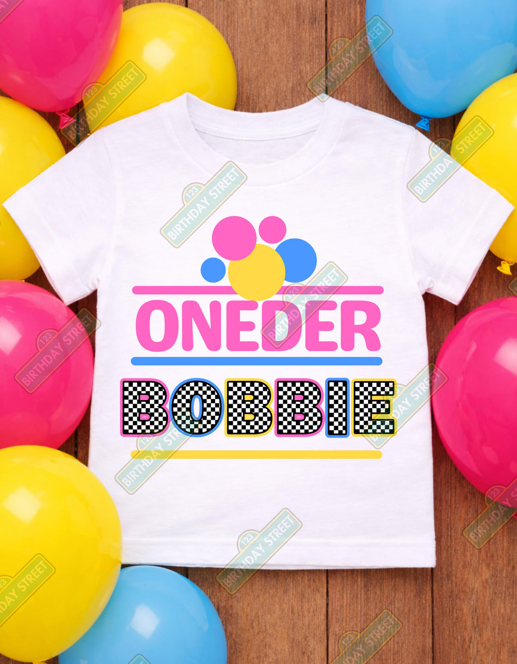 If You Ain't First You're Last - Custom Girl's First Birthday Tee - 1st Birthday Shirt - Racing Birthday Shirt - Custom Name Shirt