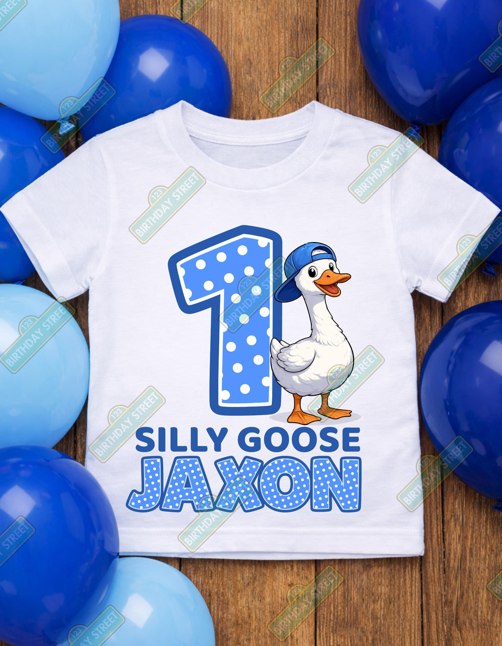 One Silly Goose First Birthday Tee - 1st Birthday Shirt - Animal Birthday - Custom Name Birthday - Funny Birthday - Birthday Pun Shirt