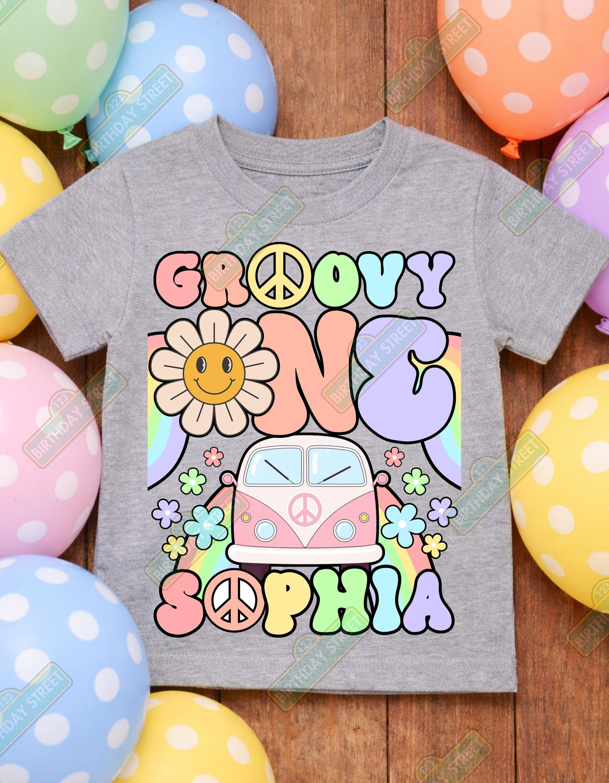 Groovy One Custom First Birthday T-Shirt