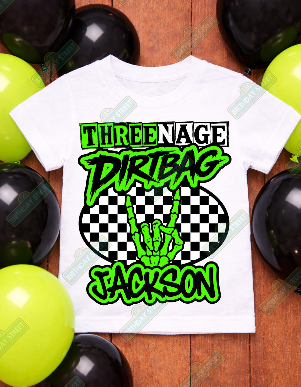 Threenage Dirtbag Birthday Tee - Threenager Birthday Shirt – 3rd Birthday Shirt – Funny Three Year Old Birthday Tee - Threenage Dirtbag Baby