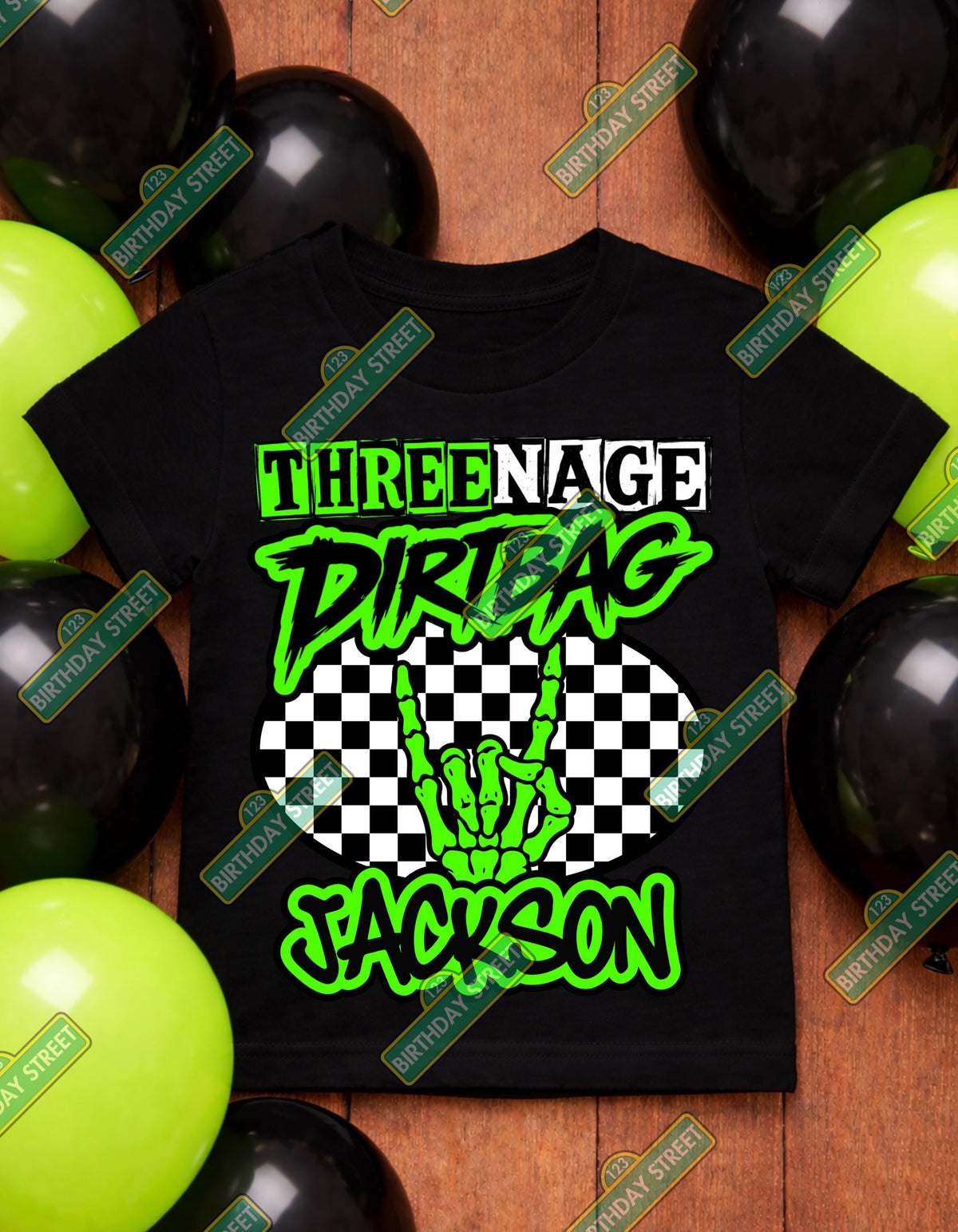 Threenage Dirtbag Birthday Tee - Threenager Birthday Shirt – 3rd Birthday Shirt – Funny Three Year Old Birthday Tee - Threenage Dirtbag Baby