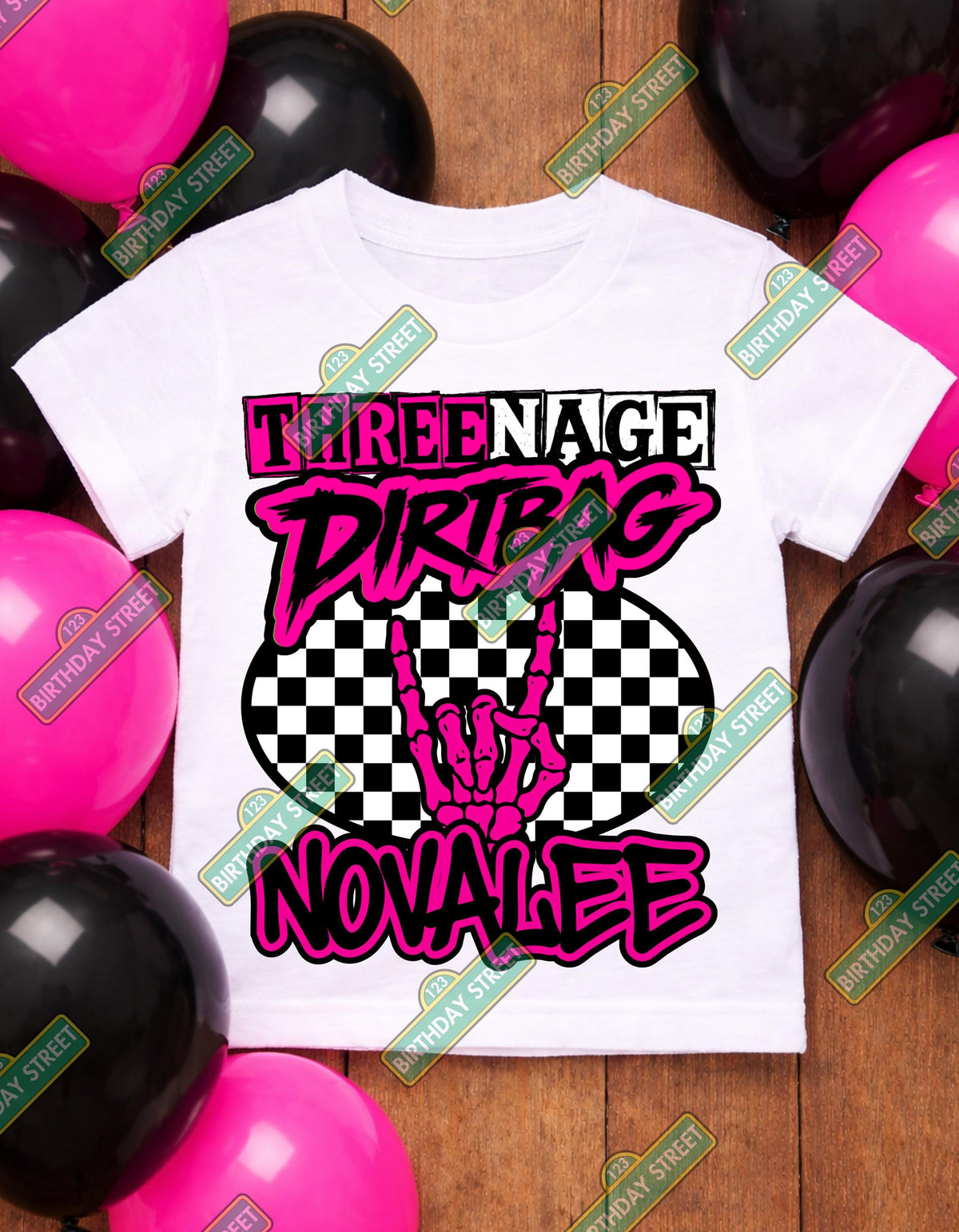 Threenage Dirtbag Birthday Tee - Threenager Birthday Shirt – 3rd Birthday Shirt – Funny Three Year Old Birthday Tee - Threenage Dirtbag Baby