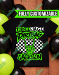 Threenage Dirtbag Birthday Tee - Threenager Birthday Shirt – 3rd Birthday Shirt – Funny Three Year Old Birthday Tee - Threenage Dirtbag Baby
