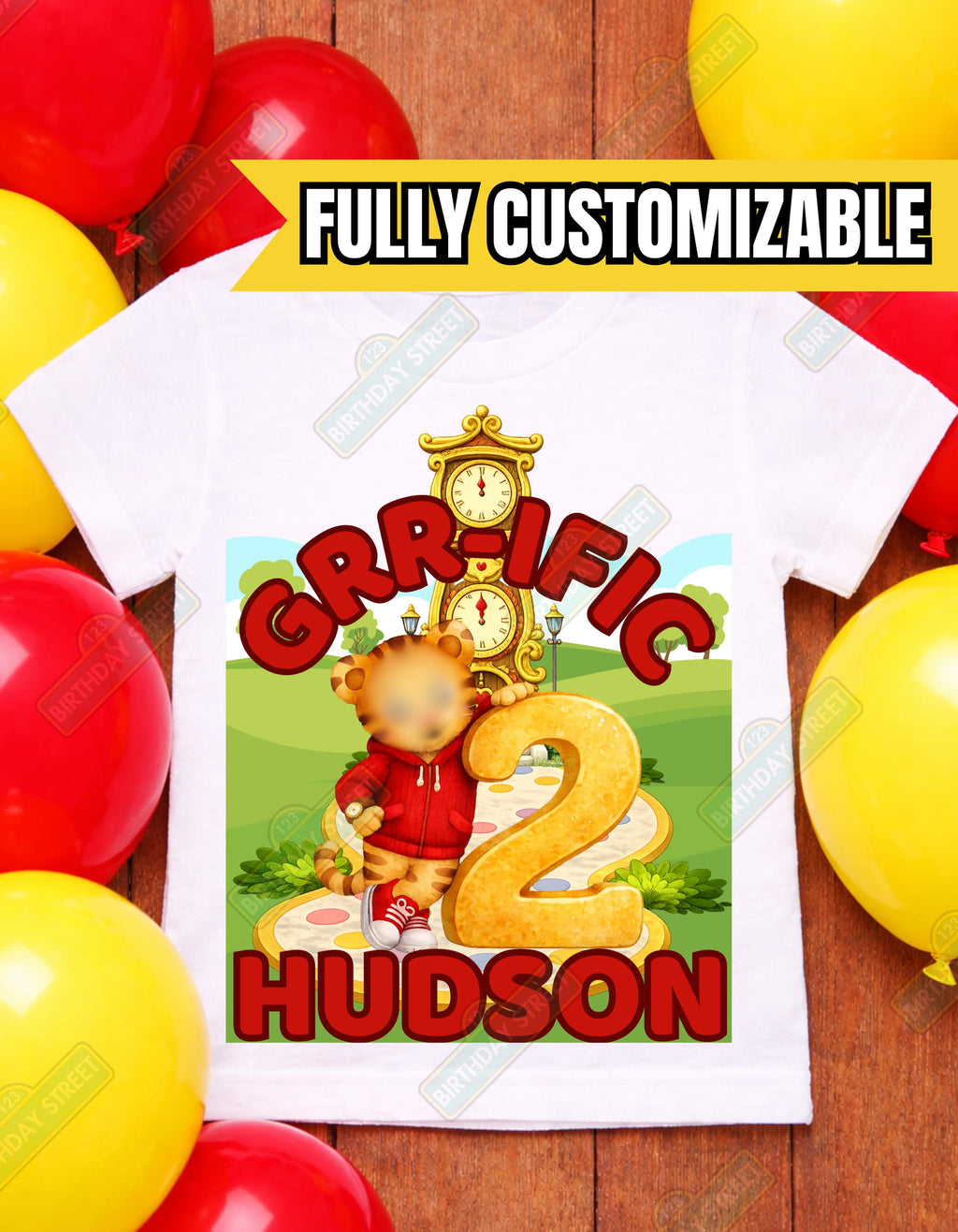 Custom Tiger Birthday T-Shirt