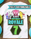 Custom Video Gaming Birthday Tee - Birthday Royale Shirt - Custom Name & Age Shirt - Battle Birthday Shirt - Gaming Birthday Shirt
