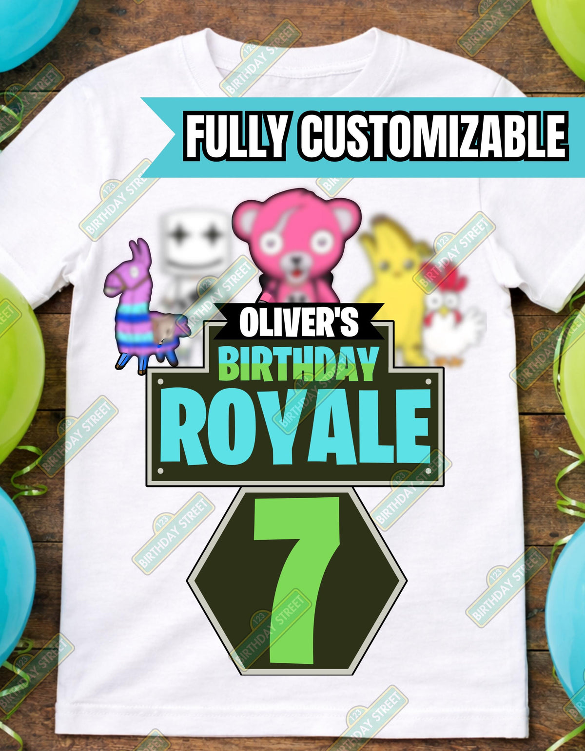 Custom Video Gaming Birthday Tee - Birthday Royale Shirt - Custom Name & Age Shirt - Battle Birthday Shirt - Gaming Birthday Shirt
